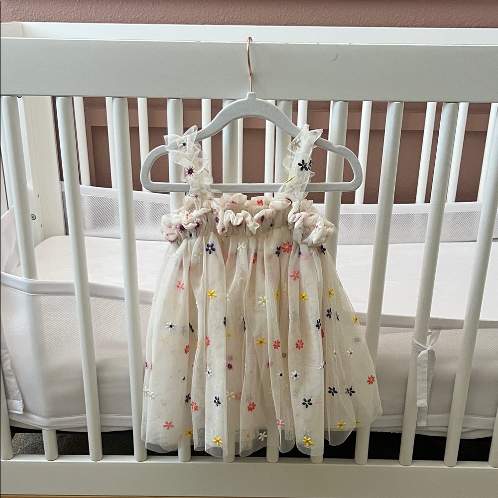 Floral Embellished Kids Formal Dress - Picture 2 of 2